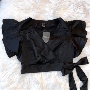 wrap crop top